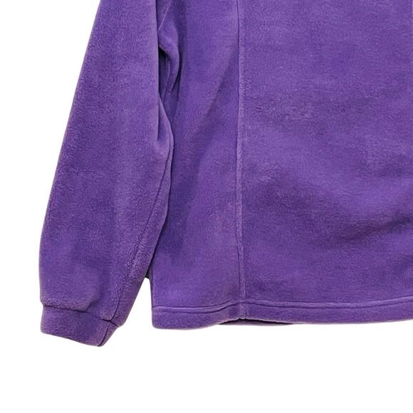 NEW Columbia Purple Fleece Jacket Sz 14/16 Girl Pockets Full Zip Coat - Picture 7 of 12